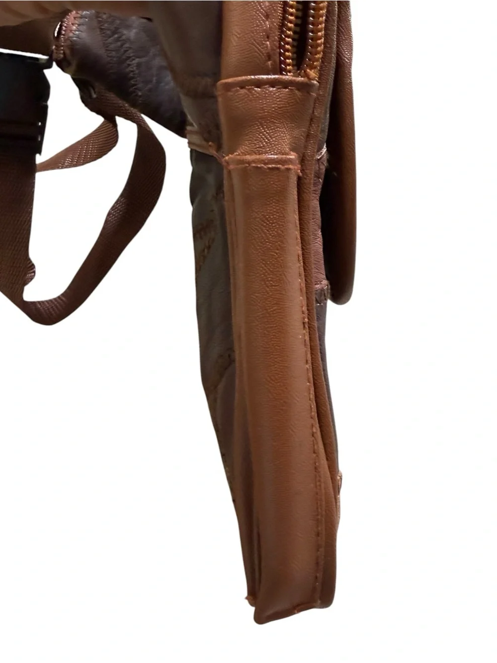 Vintage Taurus Patchwork Leather Crossbody Fanny Pack Bag